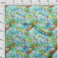 thumbnail image 3 of oneOone Silk Tabby Medium Blue Fabric Floral & Craft Projects Decor Fabric Printed By The Yard 42 Inch Wide, 3 of 6