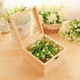 thumbnail image 2 of Caja de Natural Caja de Almacenamiento de Joyas de Caja de con Tapa para Artes, Manualidades, Pasatiempos, , Re El 12x12x8cm Soledad Joyero de madera, 2 of 7