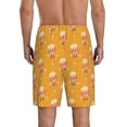 thumbnail image 3 of Kdxio Cute Popcorn Print Mens Sleep Shorts Bottoms Soft Comfy Pajama Wear Pants with Drawstring Pockets, 3 of 7