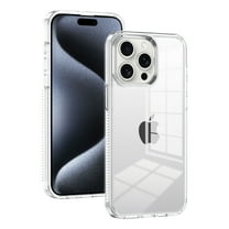 for iPhone 14 Pro Crystal Clear Case [Anti-Yellowing] Anti-Scratch Transparent Hard Back and Flexible Edge [Military Grade Drop Protection] Shockproof Phone Cover for iPhone 14 Pro, Clear