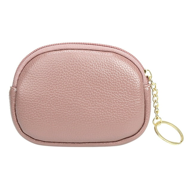 Fashion Women Artificial Leather Solid Color Zipper Key Bag Envelope Bag Handbag Change Wallet