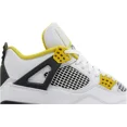 thumbnail image 2 of Ni - ke Ni - ke Air Jordan Four Retro Sneakers White Trainers Yellow Logo Shoes Size 7.5UK, 2 of 5