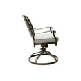 thumbnail image 3 of iPatio Outdoor Garden Patio Aluminum Dining Swivel Rocker Chair With Cushion, Set of 2, Cast Slate Sunbrella, 3 of 5