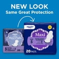 thumbnail image 3 of Equate Overnight Maxi Pads with Flexi-Wings, Extra Heavy Overnight Absorbency, Size 5, 20 Count, 3 of 13