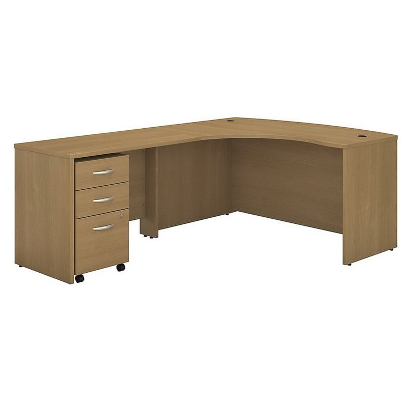 Bush Business Furniture Series C 60" Left 3 Drawer LShaped Desk in