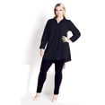 thumbnail image 4 of Avenue Women's Plus Size Aspen Plain Button-up Relaxed Shirt, 4 of 5