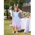 thumbnail image 4 of Arshiner Little Girls Tutu Dress Tulle Summer Formal Birthday Party Graduation Dresses Black 7-8 Years, 4 of 7