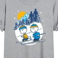 thumbnail image 3 of Peanuts - Charlie Brown And Linus Skiing - Women's Oversized T-Shirt, 3 of 6
