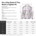 thumbnail image 5 of Pofeuu Lavender Flowers Print Sun Protection Outdoor Lightweight Full Zip UV Cooling Hoodie Long Sleeve Summer Clothing for Outdoor Hiking-XX-Large, 5 of 5