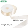 thumbnail image 3 of Beige Satin Ribbon 50 Yards 1-1/2" Wide Polyester Fabric Ribbon DIY Decoration, 3 of 7