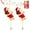 2pcs, variant on 2025 Christmas Decorations - Upgraded Climbing Santa with Music - Animated Electric Santa Claus on Rope - Musical Christmas Tree Ornament - Battery Operated Holiday Decoration Gift (1PCS)