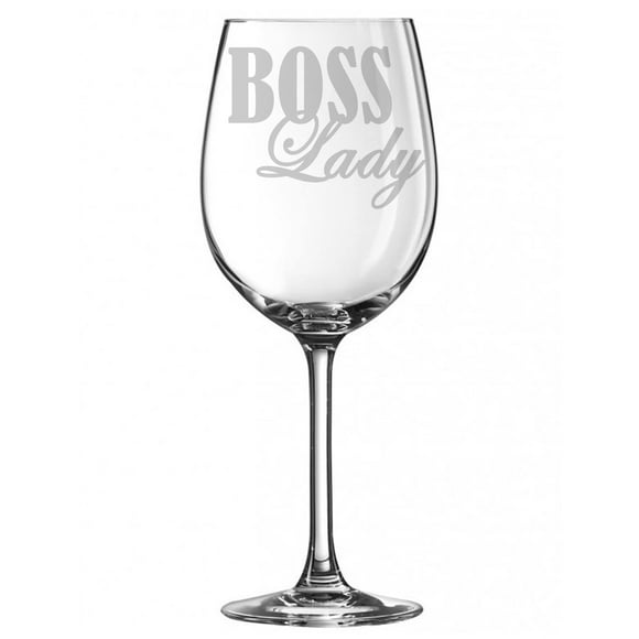 alankathy mug G070 Verre à Vin Boss Lady, 11 oz Clair avec stem Cadeau pour Petite Amie, Grand-Mère, Grand-Mère, Sœur, Mère, Amie