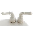 thumbnail image 1 of American Brass Faucet Handle CRD-UCCW Fits All American Brass Non-Metallic Faucets; Teapot Handle; With Hot And Cold Button; White; With Retail Packaging, 1 of 4