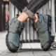 thumbnail image 1 of Zapatos de senderismo de plataforma casual con cordones de caña alta para hombre Wmkox8yii 123q1794, 1 of 9