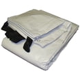 thumbnail image 1 of 24' x 50' White & Black Reversible Extra Heavy Duty Tarp, 1 of 4