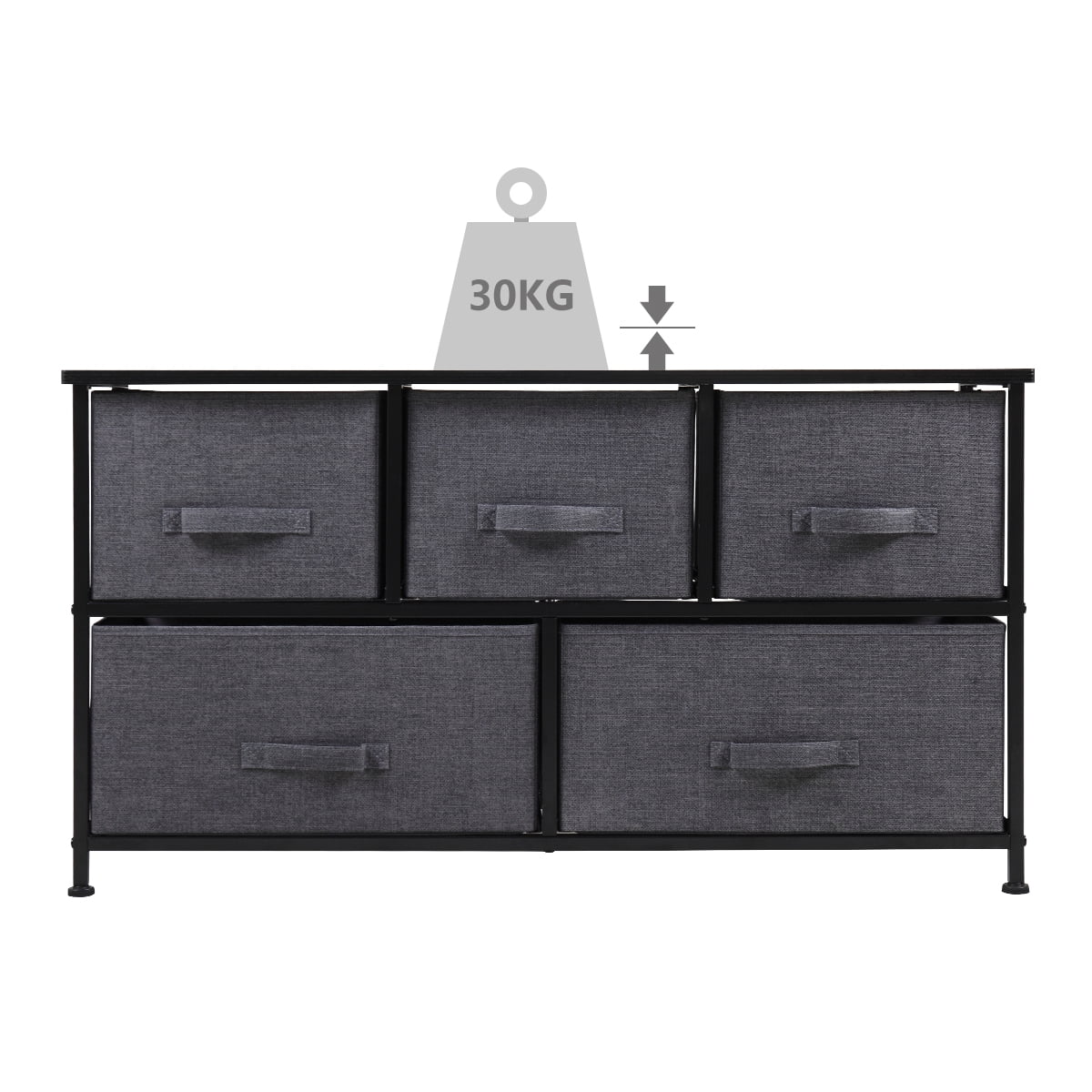 Lowestbest Cabinet Unit, Multifunctional locker, Dresser Drawer Organizer 3 Drawers, End Table Storage Cabinet with Easy Pull Fabric Bins, Black Lowestbest Cabinet Unit, Multifunctional locker, Dresser Drawer Organizer 3 Drawers, End Table Storage Cabinet with Easy Pull Fabric Bins, Black