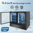 thumbnail image 3 of NSF 46 in. 2-Door Beverage Refrigerator, 12 Cu.Ft. Commercial Refrigerator, Back Bar Cooler, 3 of 10