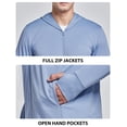 thumbnail image 7 of MOSEYEYOO Men's UPF 50+ UV Full Zip Sun Protection Jacket Hoodie with Pockets Lightweight Fishing Hiking Cooling Shirts, 7 of 7