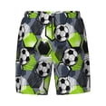 thumbnail image 4 of Lsque Mens Swim Trunks Football Pattern - Bathing Suit Compression Liner - Beach Swim Shorts Swimwear - (S-3XL) - Stretch Quick Dry -X-Large, 4 of 9