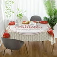 thumbnail image 6 of Coolnut Christmas Balls Tablecloth, Waterproof Washable Polyester Square Table Cover, Durable Tablecloth for Kitchen Dining Table Party Decor, 60"X 90", 6 of 7