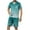 C-Light Blue, variant on GERsome Men's 2 Piece Pajamas Sets Short Sleeve Button Down Sleepwear and Shorts Soft Loungewear Sets with Pockets S-2XL