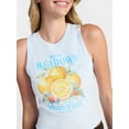 thumbnail image 4 of No Boundaries Cotton Ribbed Graphic Tank Top, Women's XXS-XXL, 4 of 6