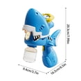 thumbnail image 2 of Wizlet Bubble Launcher for Kids, Dino & Shark Bubble Machine Toys, High Output Automatic Bubble Blaster, Rechargeable Easter Birth - Blue, 2 of 6