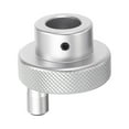 thumbnail image 1 of Uxcell Roue à Main en Alliage d'Aluminium 50mm OD 5mm avec Poignée Rotative Outil pour Machine à Laver, Argent, 1 of 6
