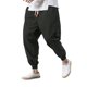 thumbnail image 2 of Ceisia Men's Summer Solid Color Casual Gift Long Pants Elastic Drawstring Waist with Pockets Ankle-Cut Comfortable for Daily Sp ort Outdoor, 2 of 9