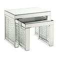 thumbnail image 1 of Mesa Benzara Benjara con tapa de espejo y detalles de cristal, 1 of 6
