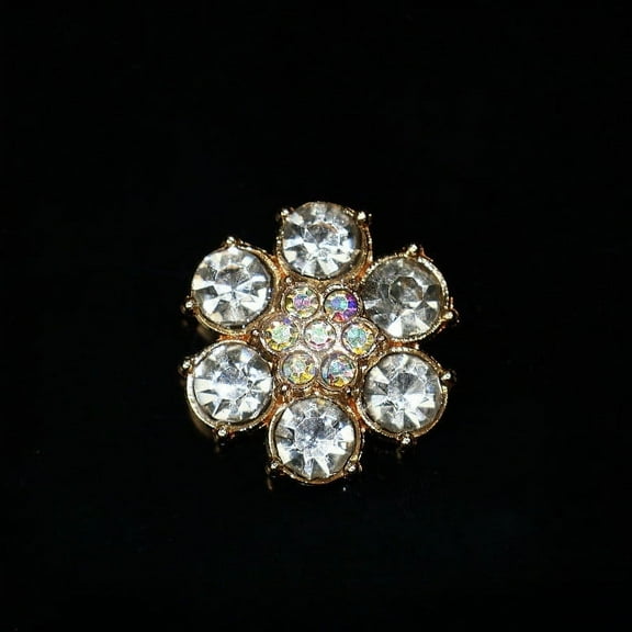 Fnochy Rhinestone Button Covers, Decorative Buttons for Clothing, Detachable Shirt Button Clips, Crystal Fancy Buttons for Women, Exquisite Jewelry Button Accessories