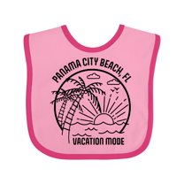 Inktastic Summer Vacation Mode Panama City Beach Florida Boys or Girls Baby Bib