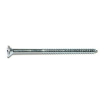 #14 x 4" Zinc Plated Steel Phillips Flat Head Wood Screws (10 pcs.)