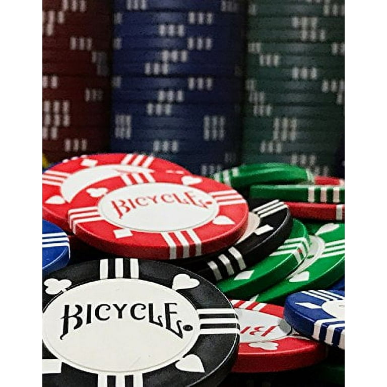 Bicycle Premium 100 Count 8 Gram Clay Poker Chips With Tray Walmart