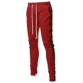 thumbnail image 1 of FashionOutfit Men's Casual Side Panel Long Length Drawstring Ankle Zipper Track Pants, 1 of 1