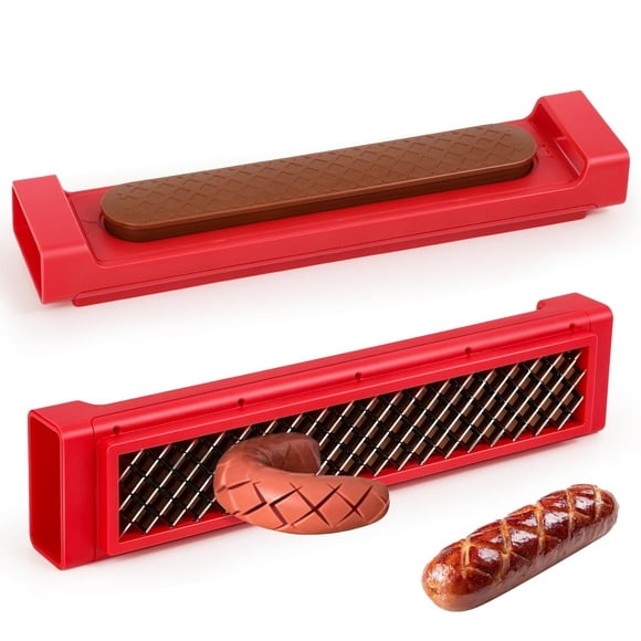 Cortador de salchichas COSPELEY, cortador desplegable, de acero inoxidable