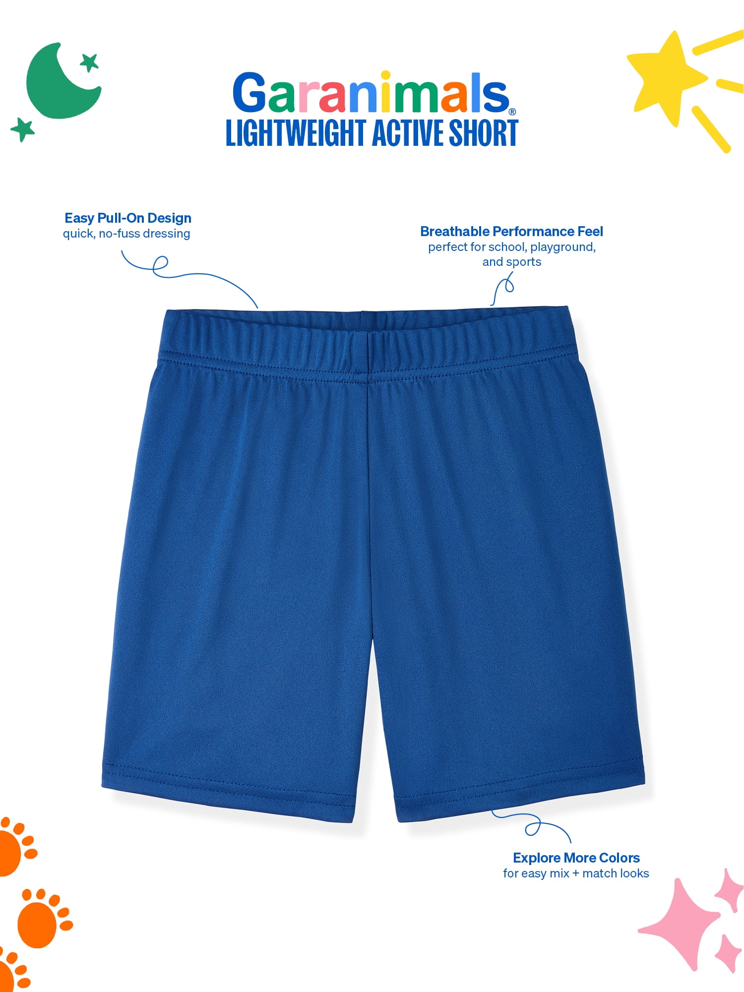 Garanimals Newborn, Baby & Toddler Boy Lightweight Active Shorts, Sizes 0-6T