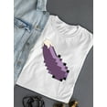 thumbnail image 3 of Pixel Eggplant Fun Emoji - Retro Meme Art Design Women's T-shirt, 3 of 4