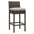thumbnail image 2 of Modway Conduit Outdoor Patio Wicker Rattan Bar Stool in Brown Mocha, 2 of 11