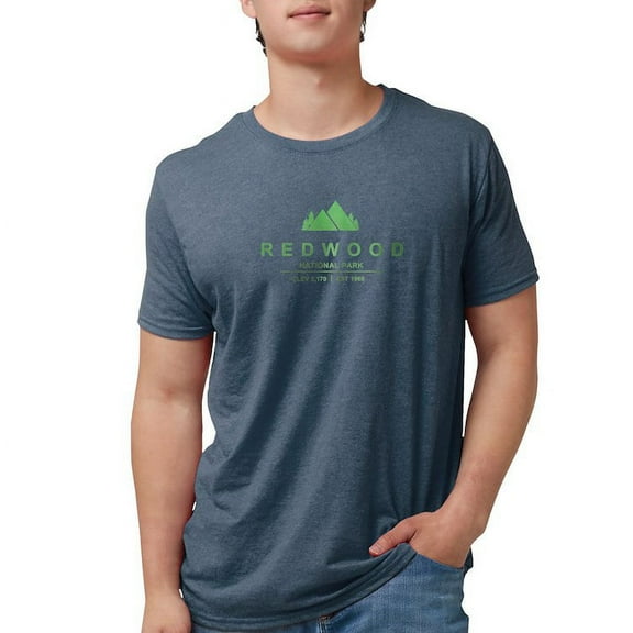 CafePress - Redwood National Park, California T Shirt - Mens Tri-blend T-Shirt