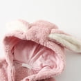 thumbnail image 5 of BOOMNY Toddler Girls Romper Cute Bunny Ear Long Sleeve Hooded Jumpsuits for Kids Soft Warm Loungewear Jumpsuit, 5 of 9