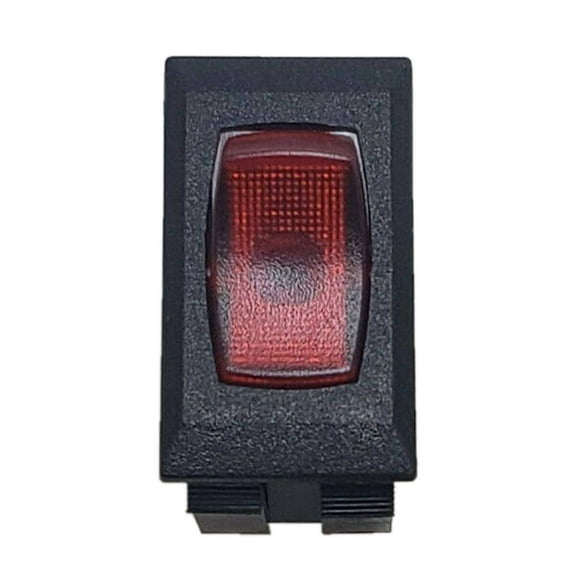 Sigma Switches Rocker Switch with Red Light for RVs, Black