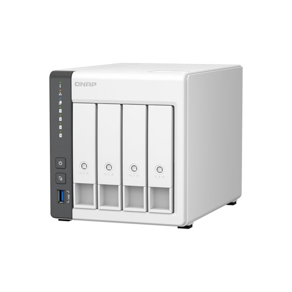 NAS QNAP TS-433-4G de 4 bahías, quad-core, 4 GB DDR4, 2.5 GbE