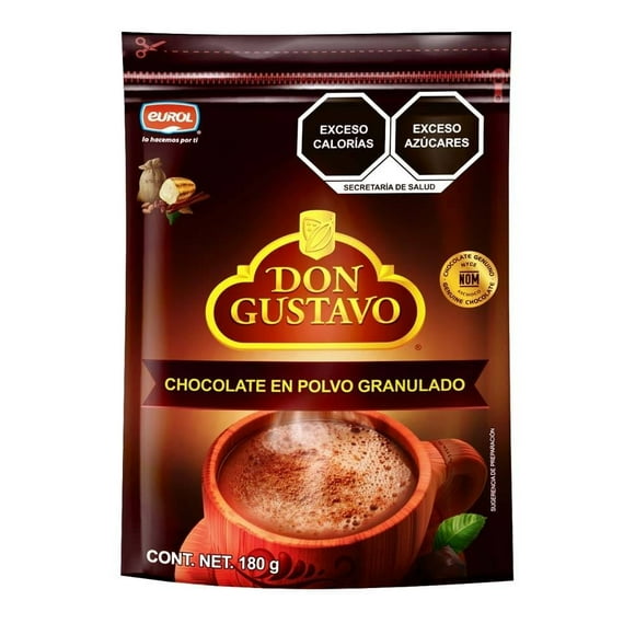 Chocolate en polvo Granulado Don Gustavo 180 g