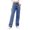 Blue1, variant on AWXNJUX Wide Leg Pants Woman Women Button High Trousers Pocket Waist Elastic Pants Jeans Denim Hole Loose Women's Jeans Pant Women Casual Pants for Women Palazzo Pants (Blue2,S)