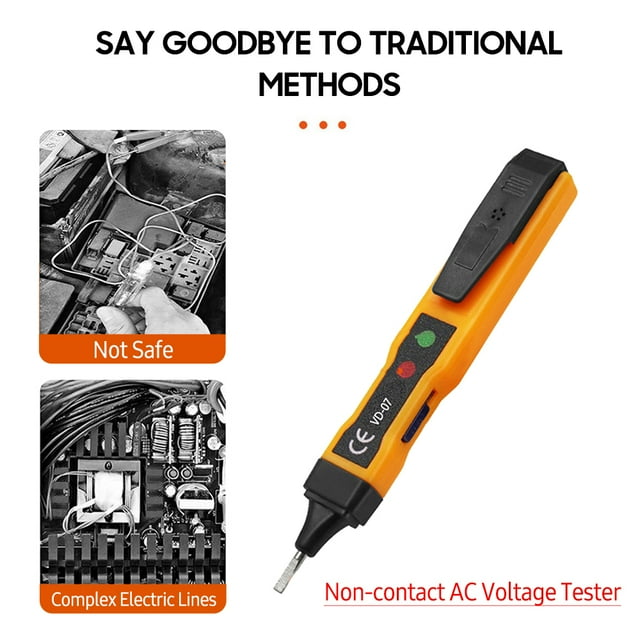 Tester,With Sound Dual 250v Portable Ncv Dc 250v Portable Wire Point Battery Pen 70-250v Dc Point Battery Check Ncv With Sound Tester Pen 70-250v Portable Ncv With Alarm 0/ Live 0/ Live Wire Dsfen