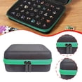 thumbnail image 1 of Bolsa para dados, estuche para dados, organizador portátil con asa, accesorios, capacidad para 70 dados poliédricos, caja de almacenamiento multiusos Verde, 1 of 8