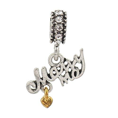 Sexy Sparkles Marry Me Charm Compatible with Pandora Charms Bracelets  Dangling Heart
