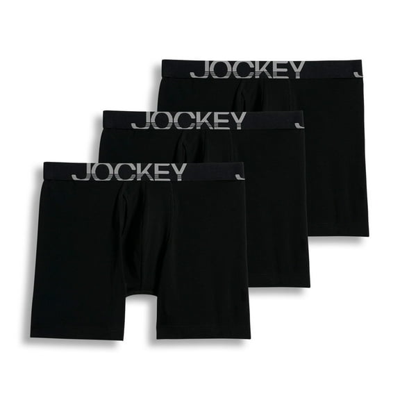 Jockey Men's ActiveStretch 7" Long Leg Boxer Brief - 3 Pack
