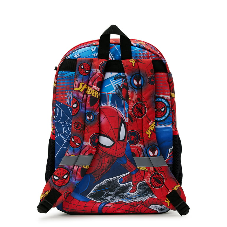 Marvel Spider-Man Kids 17 Laptop Backpack and Lunch Tote Set, 4